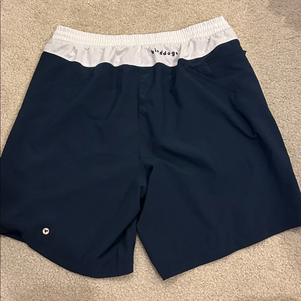 Birddogs Navy White Lined Gym Shorts